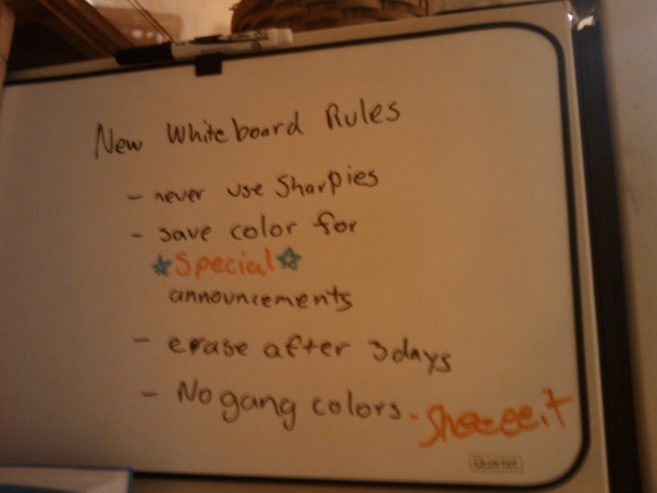New Whiteboard Rules